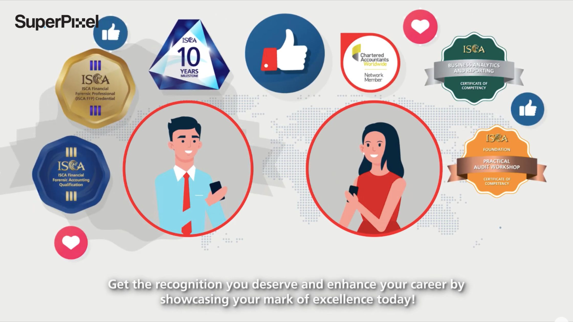 Digital Badges Project in Singapore - b2b animation services